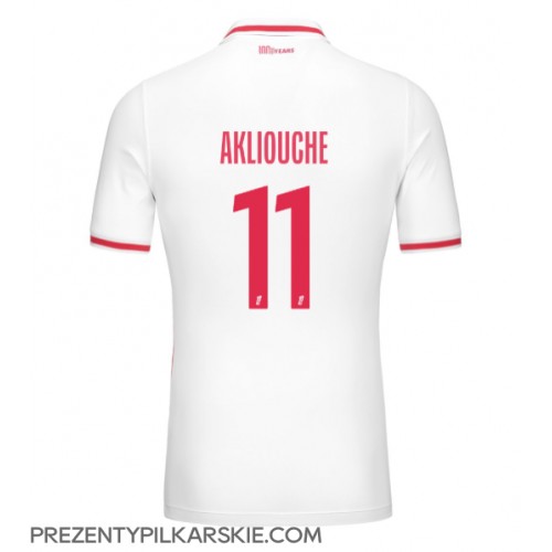 Stroje piłkarskie AS Monaco Maghnes Akliouche #11 Koszulka Podstawowej 2024-25 Krótki Rękaw